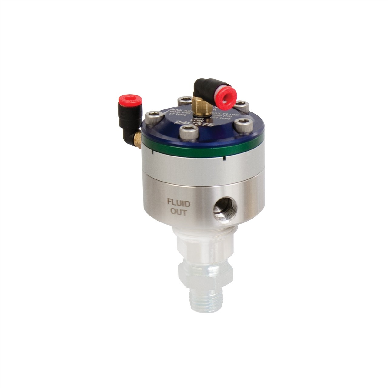 12 Precision Flow Fluid Pressure Regulator, 50 psi (3.4 bar) max